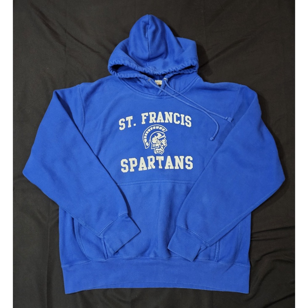 Vintage MV Sport Pro Weave Hoodie St. Francis Spartans Size Large